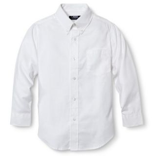 French Toast Boys School Uniform Long Sleeve Oxford Shirt   White 20