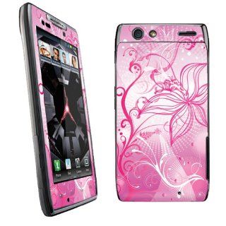 Motorola Droid Razr XT912 Vinyl Decal Protection Skin Pink Whimsical Cell Phones & Accessories