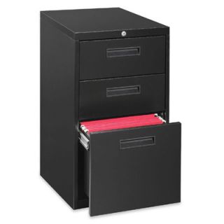 Lorell 3 Drawer Box/Box/File Mobile Pedestal Files LLR67737 Finish Black