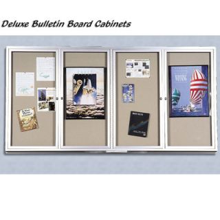 Best Rite Deluxe Bulletin Board Cabinets   1 Hinged Door 95XXX Series