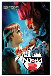 Capcom Street Fighter Alpha 2 Video Arcade Game Poster Print 24" X 36" Video Games