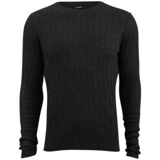 Antony Morato Mens Girocollo Ribbed Knit   Black      Mens Clothing