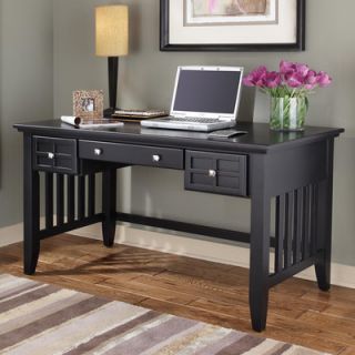 Home Styles Arts and Crafts Executive Writing Desk 88 5180 15 Finish Black