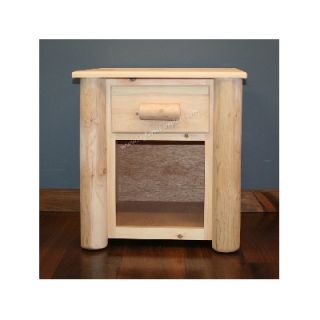 Lakeland Mills Frontier 1 Drawer Nightstand HNS1 Finish Clear