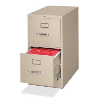 HON H320 Series 15 W x 26.5 D 2 Drawer  File Cabinet H322 Finish Putty