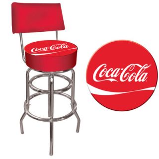 Trademark Global Coca Cola Pub Bar Stool Coke 1100 DR