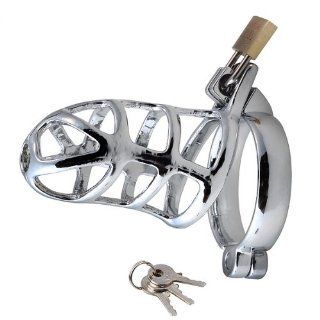 Master Series Chastity Penis Cage with 3 sizes Cock Ring Available 1.5"/1.75"/2" Choose the size J1825 (2"inch) Health & Personal Care
