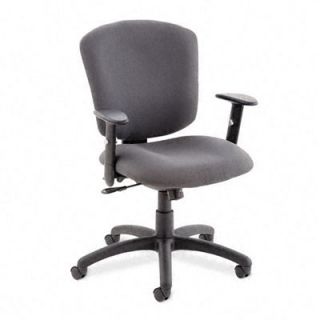 Global Total Office Mid Back Polypropylene Office Chair with Arms GLB53363BKP