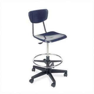Virco Height Adjustable Lab Stool with Casters 3860GCLS