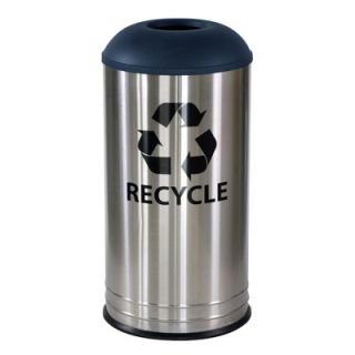 Ex Cell Metal Products Stainless Steel Indoor Recycling Receptacle RC 1531 D 