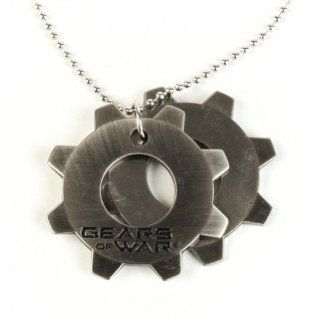 Gears of War Metal COG Tags Necklace Toys & Games