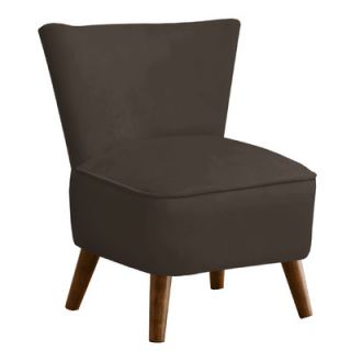 Skyline Furniture Mid Century Velvet Slipper Chair 99 1VLVPWT/99 1VLVNV Color