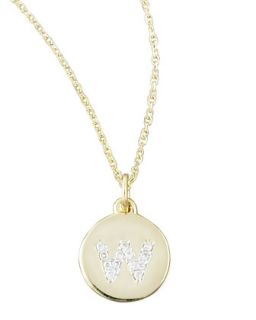 Diamond Initial Necklace, W   KC Designs