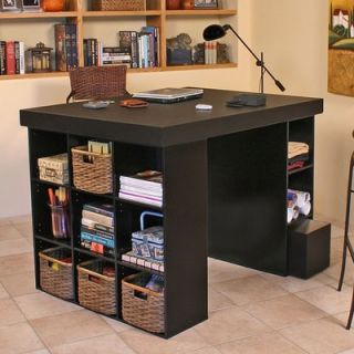 Venture Horizon Project Center with Bookcase and 3 Bin Cabinet 1151 x Finish