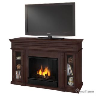 Real Flame Lannon 51 Ventless TV Stand with Gel Fuel Fireplace 3300 DW/3300 