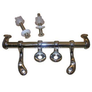 LASCO 14 1051 Toilet Seat Hinge with Bolts and Nuts Fit Most, Chrome Plated Metal   Toilet Seat Hardware  