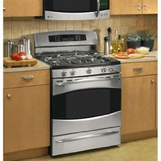 GE Profile PGB916DEM 30'' Freestanding Gas Range with 5 Sealed Burners, Continuous Grates, 5 cu. ft. Convection Oven, Self Clean and Warming Drawer Appliances