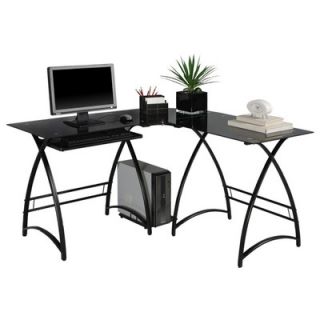 Home Loft Concept Alexa L Shaped Computer Desk D51AL30B Finish Black / Black