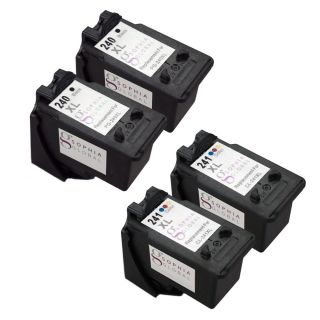 Sophia Global Pg 240xl And Cl 241xl Remanufactured 4 piece Ink Level Display Cartridge Replacement Set