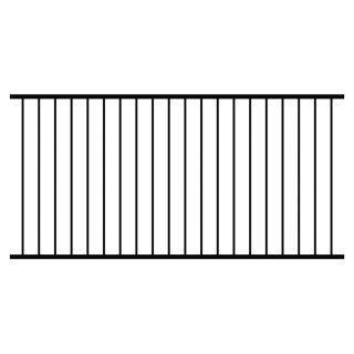 Ironcraft Powder Coated Steel Fence Panel (Common 46.3 in x 94 in; Actual 46.3 in x 94 in)