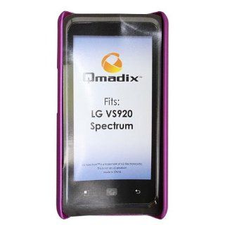 Qmadix SOLGVS920PRO Snap On Face Plate for LG Spectrum VS920   Retail Packaging   Purple Cell Phones & Accessories