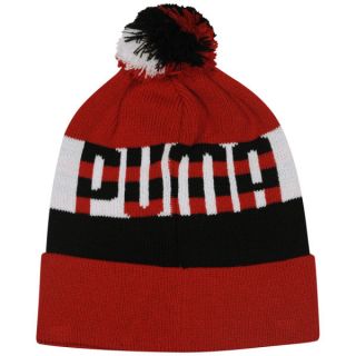 Puma Mens Graphic Beanie   Red/Black       Clothing