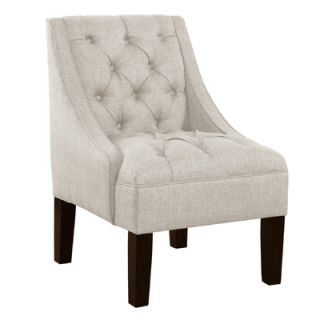Skyline Furniture Tufted Swoop Armchair 79 1 Color Talc