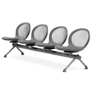 OFM Net Series Four Chair Beam Seating NB 4 Color Gray