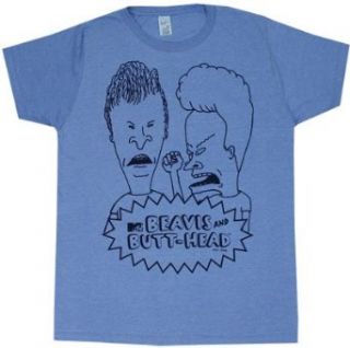 Beavis And Butthead T shirt Adult 2XL   Light Blue Heather at  Mens Clothing store Fashion T Shirts