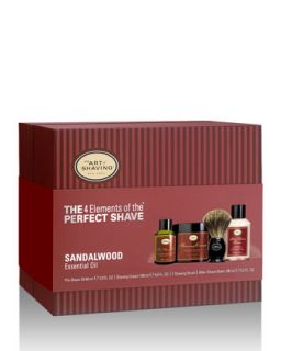 Mens 4 Elements of the Perfect Shave Full Size Kit, Sandalwood   The Art of