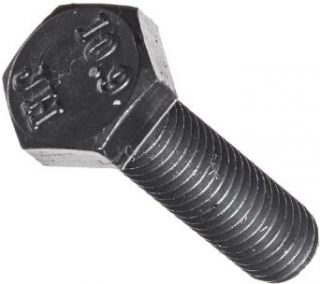 Class 10.9 Steel Cap Screw, Plain Finish, Hex Head, External Hex Drive, Meets DIN 933/ISO 898, 16mm Length, Fully Threaded, M6 1 Metric Coarse Threads (Pack of 100) Cap Screws And Hex Bolts