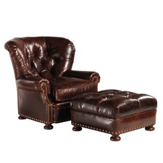 Lexington Elle Leather Chair and Ottoman 01 7978 11 07