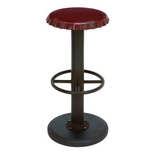 Woodland Imports 30 Bar Stool 5607 Color Red
