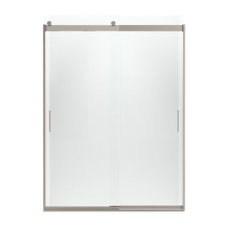 KOHLER 59 5/8 in W x 82 in H Frameless Frameless Sliding Shower Door