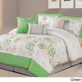 N/a Eastland 7 piece Comforter Set Green Size Queen