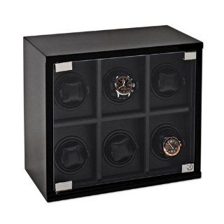 Rotations Carbon Fiber Glossy Finish Six Watch Winder Watches