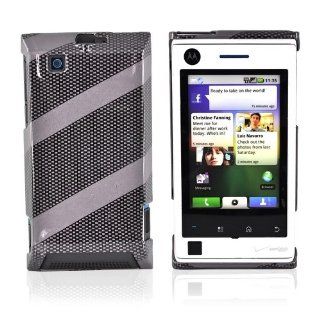 for Motorola Devour Hard Back Case CARBON FIBER STRIPES Cell Phones & Accessories