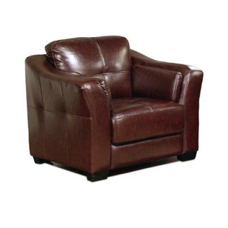 Abbyson Living Ashburn Top Grain Leather Chair CI H130 BRG 1