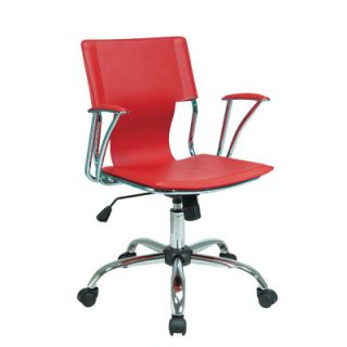 Ave Six Mid Back Avenue 6 Dorado Office Chair DOR26 Fabric Red