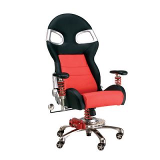 Pit Stop Furniture Chair with Lumbar Support F08000 Color Red