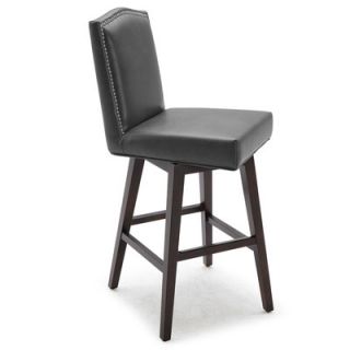 Sunpan Modern Maison 30 Swivel Bar Stool with Cushion 8301 Seat Color Grey