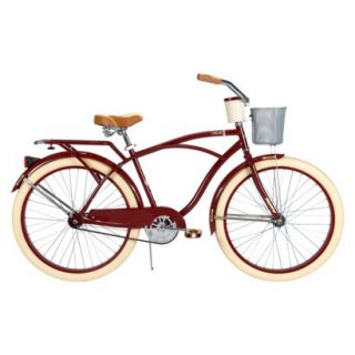 Huffy Deluxe 26 Mens Cruiser Bike with Basket