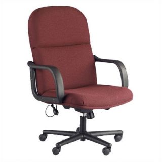 Mayline Comfort Mid Back Office Chair with Arms 1801AG Finish Burgundy