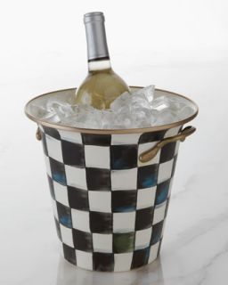Courtly Check Enamel Wine Cooler   MacKenzie Childs