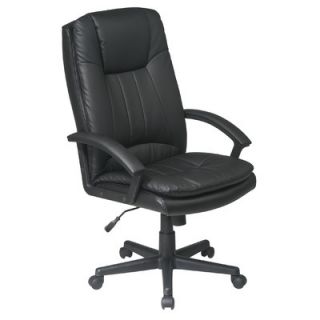 Office Star High Back Leather Deluxe Executive Chair EC22070 EC3