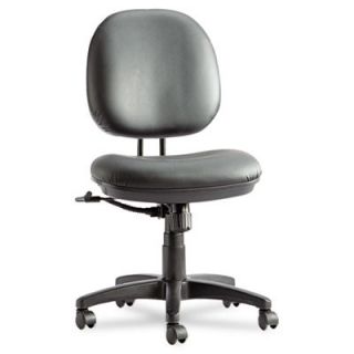 Alera Interval Series High Performance Swivel/Tilt Task Chair, Black Leather 