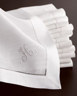 12 6Sq. Cocktail Napkins, Monogrammed   Essance