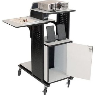 H. Wilson 4 Shelf Presentation Station with Security Cabinet WPS4HDCE