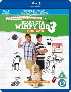 Diary of a Wimpy Kid 3 Dog Days   Triple Play (Blu Ray, DVD and Digital Copy)      Blu ray
