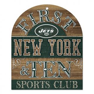 New York Jets NFL First and Ten Wood Sign